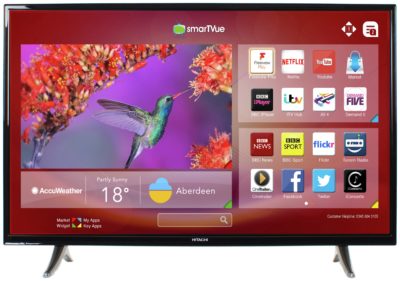 Hitachi 43 Inch Freeview Play Smart LED TV.